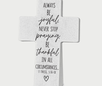 Tabletop Cross Joyful Prayerful Thankful