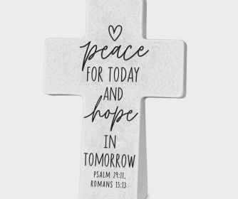 Tabletop Cross Peace For Today And Hope