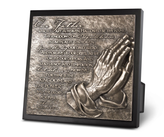 Tabletop Plaque The Lords Prayer Hands