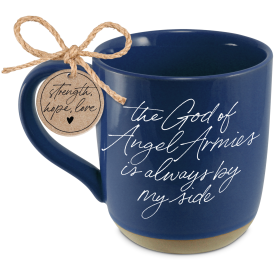 Mug God Of Angel Armies By My Side Navy