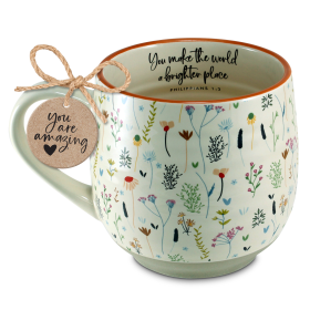 Coffee Mug Make The World Vintage Floral