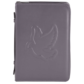 Bible Case Embossed Dove Gray XLarge