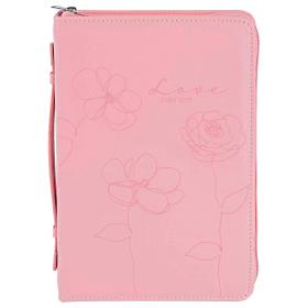 Bible Case Love Floral Pink Large