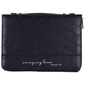 Bible Case Quilted Amazing Love Black L