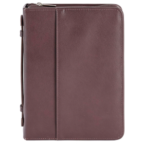 Bible Case Classic Faux Leather Brown XL