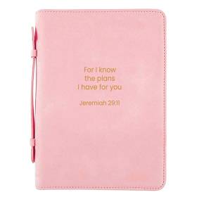 Bible Case His Plans Pink XLarge