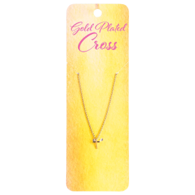 Necklace Box 7/16 Cross 18Long Gold