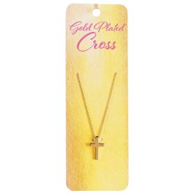 Necklace Box 3/4 Cross 18Long Gold