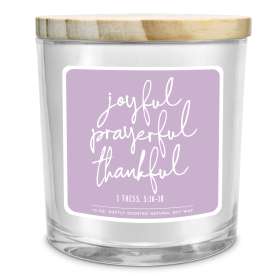 Soy Candle Joyful Prayerful Purple 13Oz