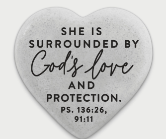 Heart Stone She Is Surrounded By God