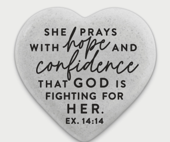 Heart Stone She Prays With Hope