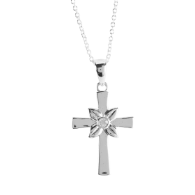 Necklace Floral Box Cross