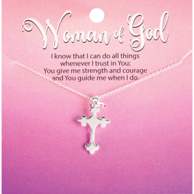 Necklace Fleuree Cross/Crystal 18L