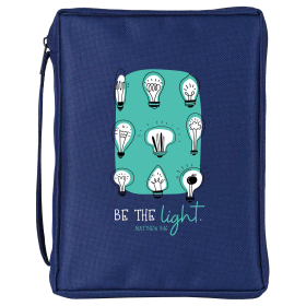 Bible Case Be The Light Navy Medium