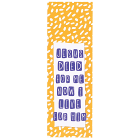 Bookmark Jesus Died For Me 2x6 12-Pack