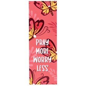 Bookmark Pray More Worry 2x6 12-Pack