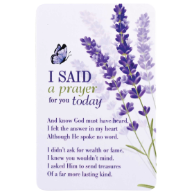 Pocketcard I Said A Prayer For You Today