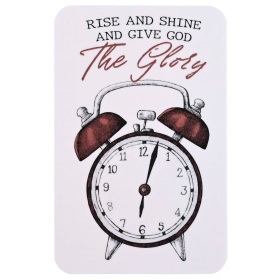 Pocketcard Clock Rise And Shine