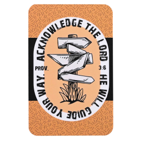 Pocketcard Acknowledge The Lord He Will