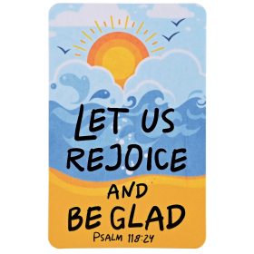 Pocketcard Let Us Rejoice And Be Glad