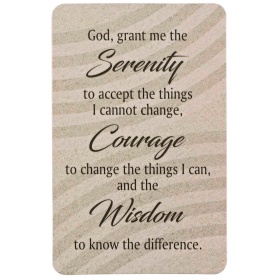 Pocketcard Serenity Prayer
