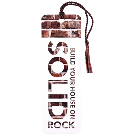 Tassel Bookmark Build Your House On Rock