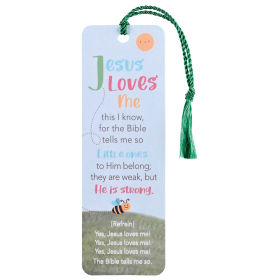 Tassel Bookmark Bee Jesus Loves Me