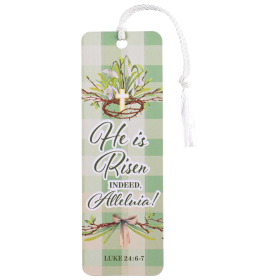 Tassel Bookmark Floral He Is Risen Crown