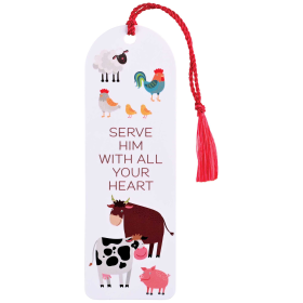 Tassel Bookmark Farm Serve Him With All