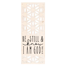 Bookmark Laser Cut MDF Be Still And Know