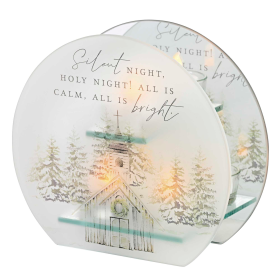 Tealight Holder Church Silent Night