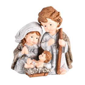 Nativity Holy Family Distressed 4.25H