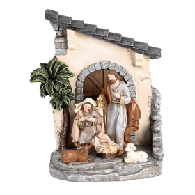 Nativity 1 Piece 6.75H Led Holy Family