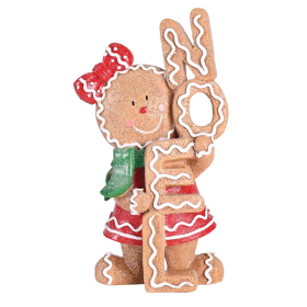 Christmas Figurine Gingerbread Girl Noel