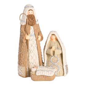 Nativity 1 Piece 5.75H Knitted Look