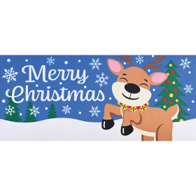 Doormat Insert Reindeer Merry Christmas