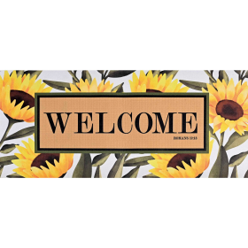 Doormat Insert Welcome Bright Sunflowers