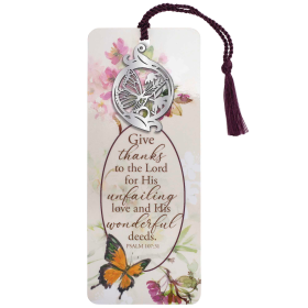 Ornament Bookcard Give Thanks To Lord