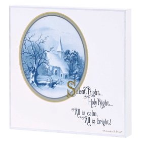Wall Plaque Chapel Silent Night Holy