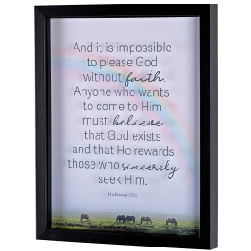 Framed Wall Art It Is Impossible 11x14