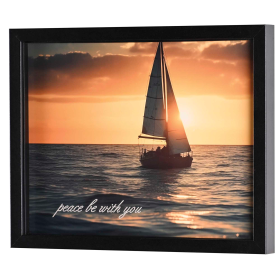 Framed Wall Art Peace Be With You 14x11
