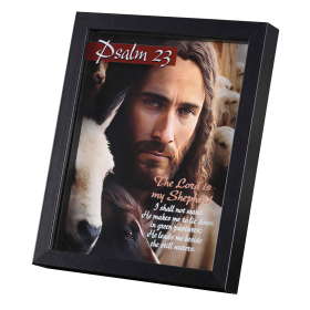 Framed Art Psalm 23 8x10