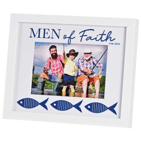 Photo Frame Men Of Faith Blue Fish