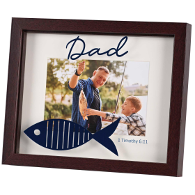 Photo Frame Dad With Navy Fish