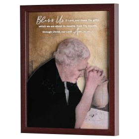 Framed Wall Art Gratitude Mock Etch
