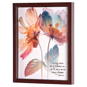 Framed Wall Art Grass Withers Isa. 40:8