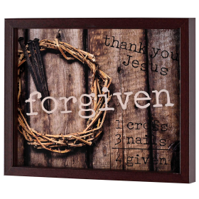 Framed Wall Art Forgiven 14x11