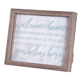 Framed Wall Art Welcome Home 10x8