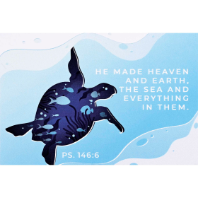 Itty Bitty Card He Made Heaven And Earth