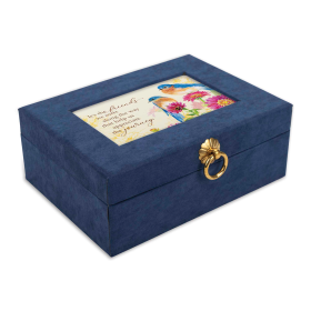 Card Set Suede Navy With Great Love